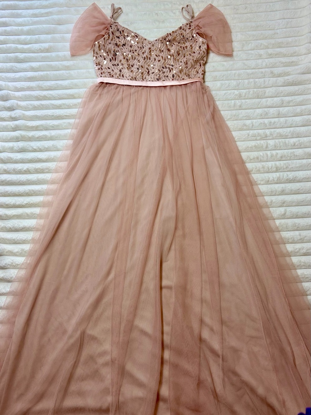 Ever Pretty Rose Pink Sequin & Tulle Women’s Formal Dress
